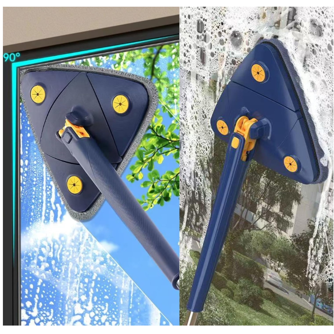 Mopa triangular autoescurrible