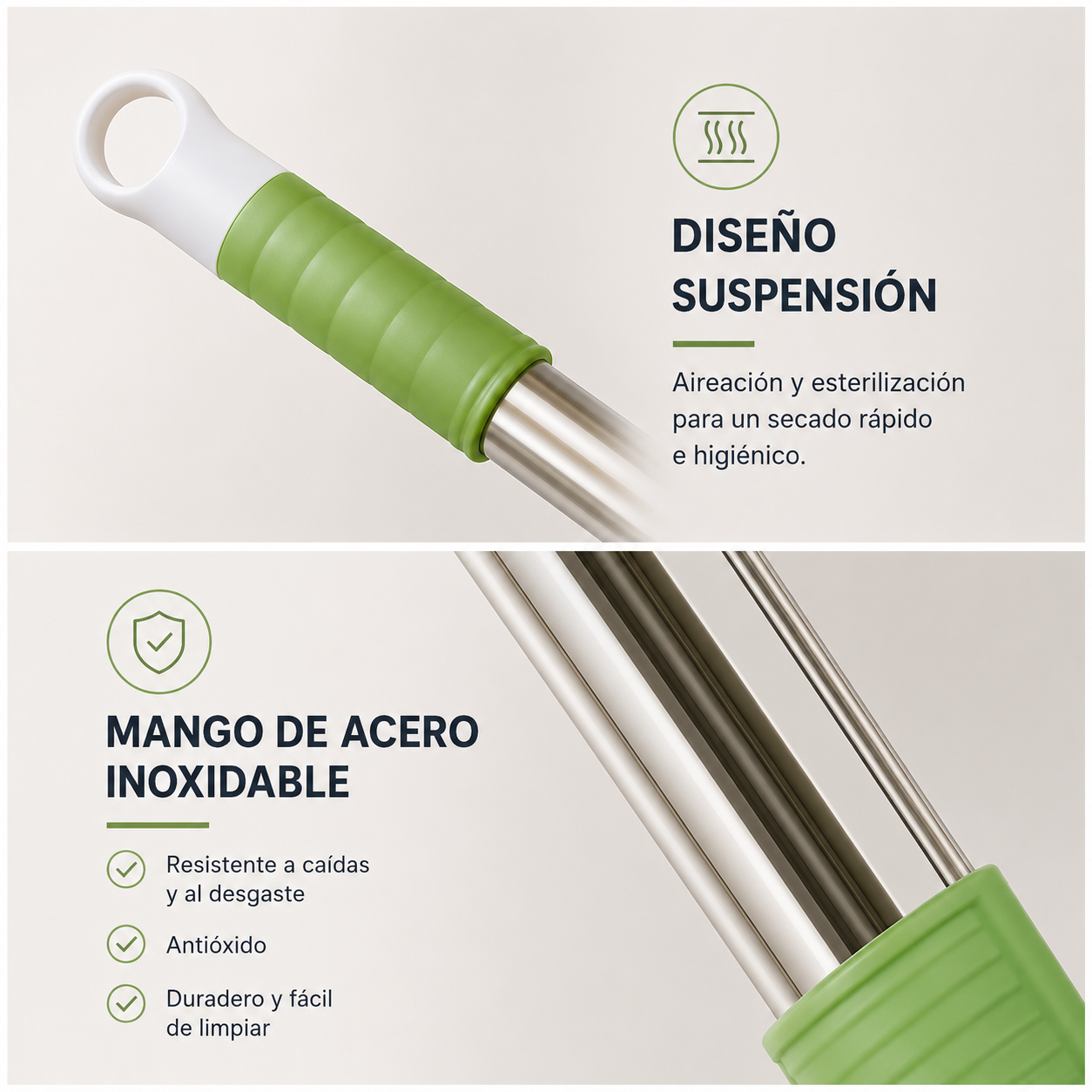 Mopa redonda autoescurrible