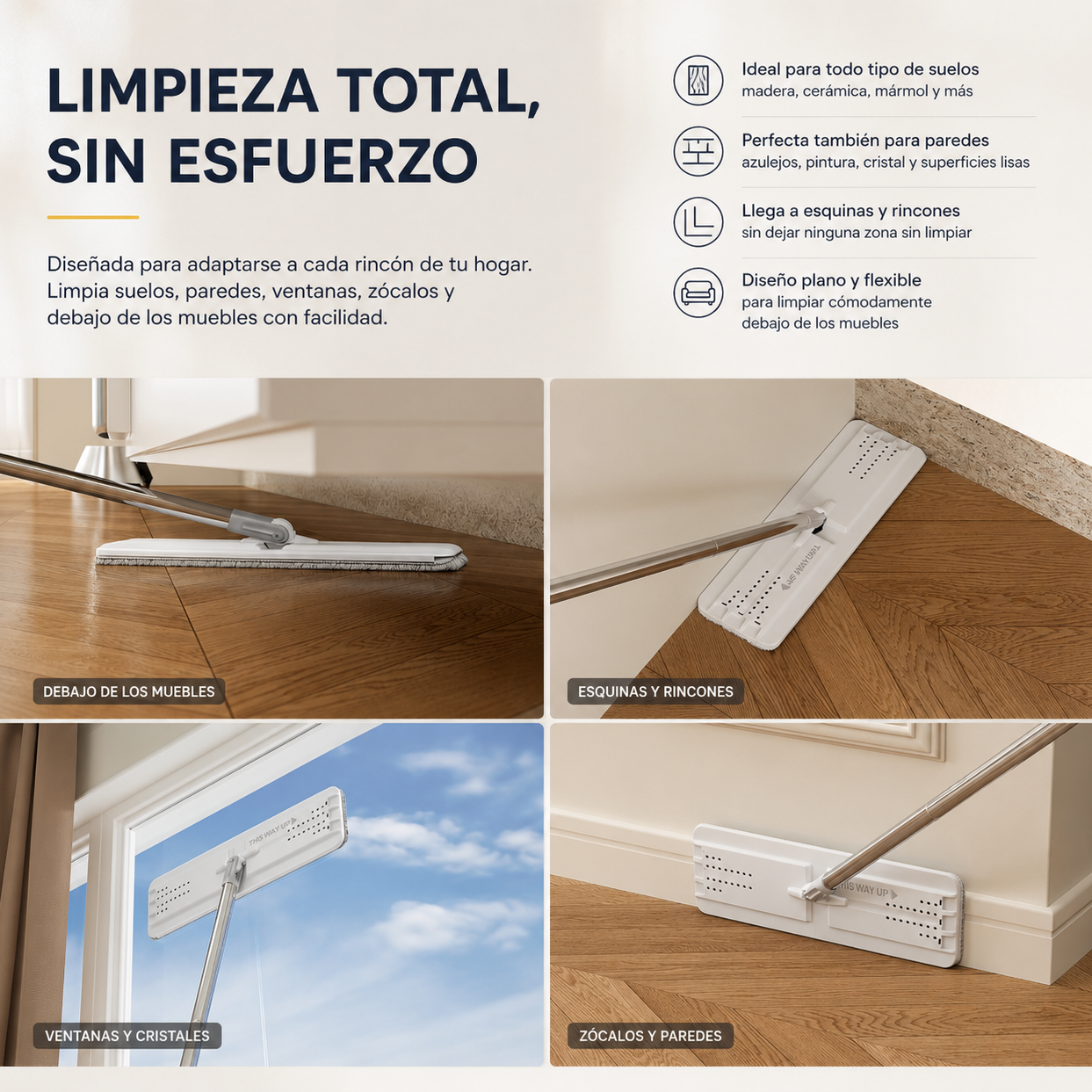 Mopa con cubo escurridor