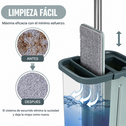 Mopa con cubo escurridor
